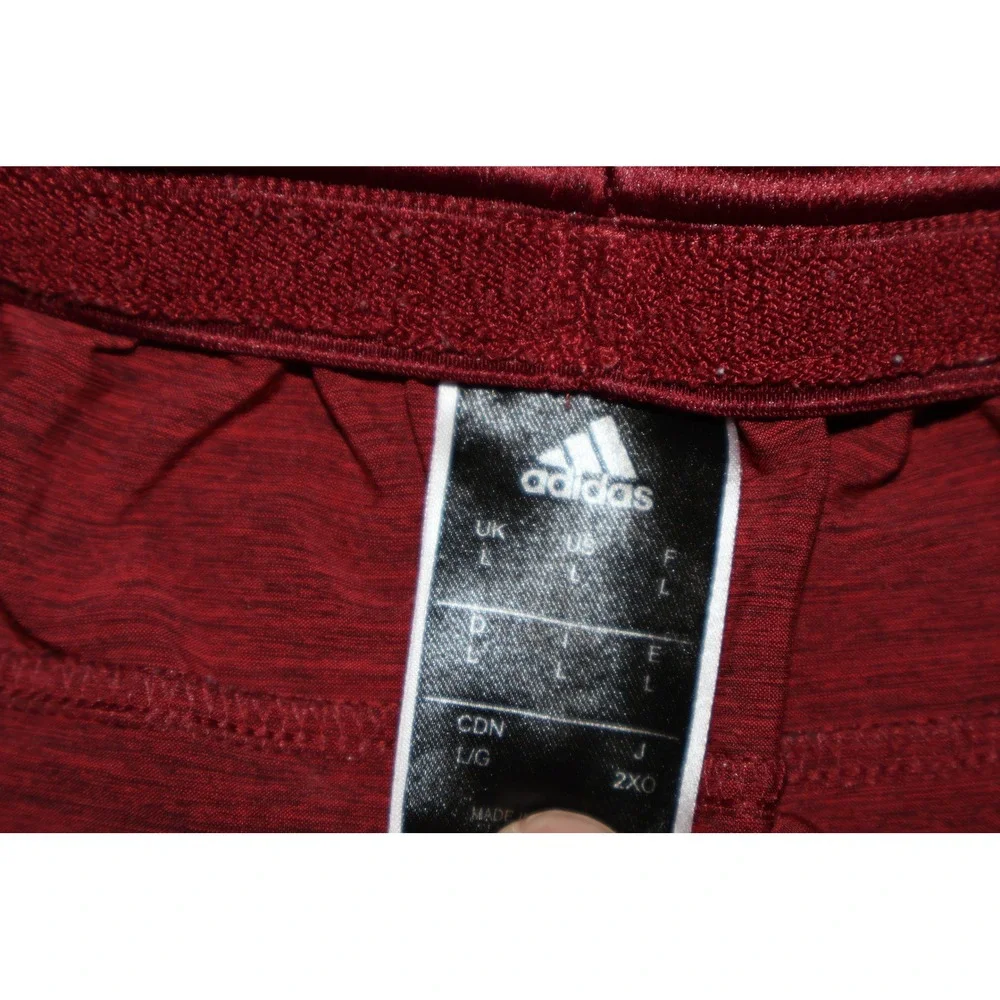 Adidas Shorts Mens Large Red Athletic Gym 9